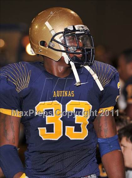 Thumbnail 3 in Manatee vs. St. Thomas Aquinas (FHSAA 5A Semifinal) photogallery.