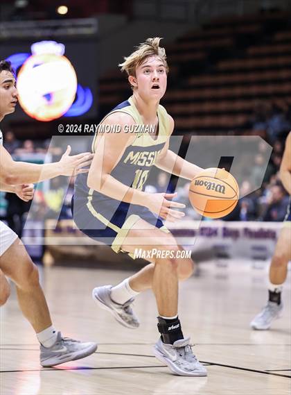 Thumbnail 1 in CIFCS (D-2 Section Championship) Dinuba vs. Mission College Prep photogallery.