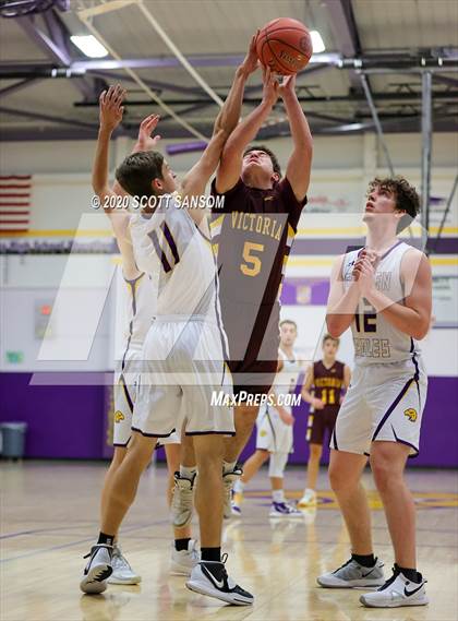 Thumbnail 1 in Victoria vs. Trego (Trego Purple and Gold Tournament) photogallery.