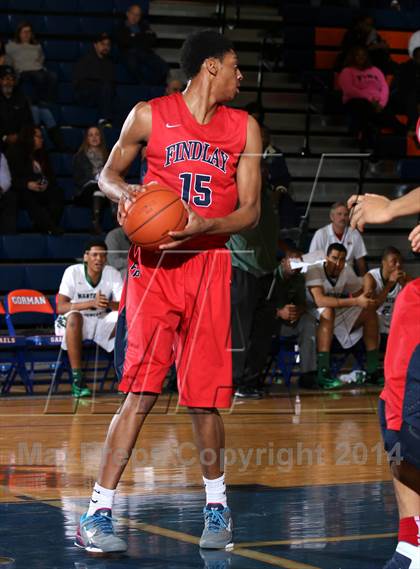 Thumbnail 1 in Findlay Prep vs. Montrose Christian (Tarkanian Classic) photogallery.