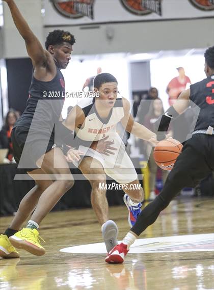 Thumbnail 3 in Hargrave Military Academy vs Orangeville Prep (Spalding Hoophal Classic) photogallery.