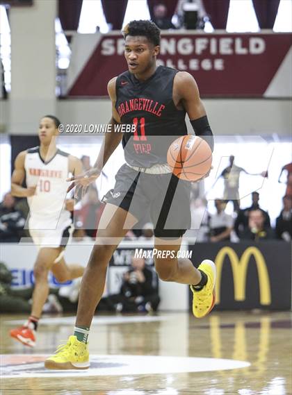 Thumbnail 2 in Hargrave Military Academy vs Orangeville Prep (Spalding Hoophal Classic) photogallery.