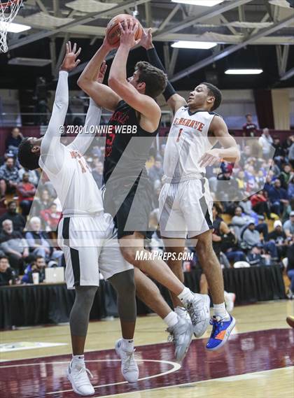 Thumbnail 2 in Hargrave Military Academy vs Orangeville Prep (Spalding Hoophal Classic) photogallery.