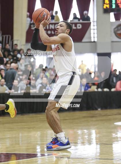 Thumbnail 1 in Hargrave Military Academy vs Orangeville Prep (Spalding Hoophal Classic) photogallery.