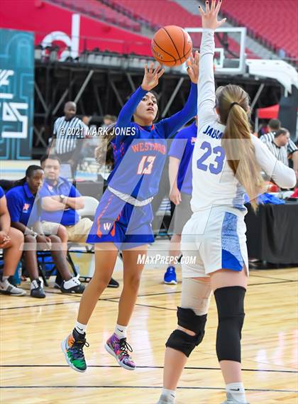 Thumbnail 2 in Westwood vs. Canyon View - Section 7 Basketball Tournament photogallery.