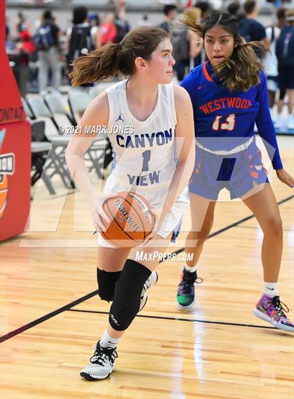 Thumbnail 3 in Westwood vs. Canyon View - Section 7 Basketball Tournament photogallery.