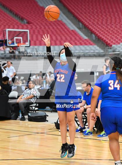 Thumbnail 1 in Westwood vs. Canyon View - Section 7 Basketball Tournament photogallery.