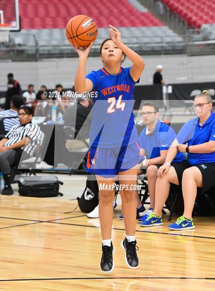 Thumbnail 1 in Westwood vs. Canyon View - Section 7 Basketball Tournament photogallery.