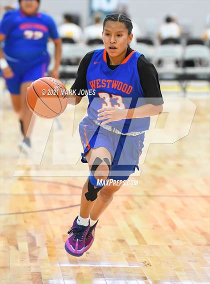 Thumbnail 1 in Westwood vs. Canyon View - Section 7 Basketball Tournament photogallery.