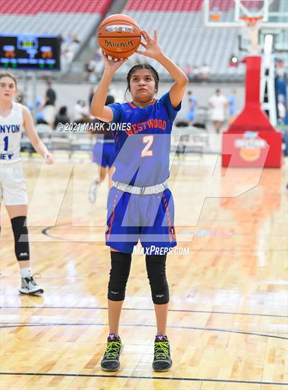 Thumbnail 3 in Westwood vs. Canyon View - Section 7 Basketball Tournament photogallery.