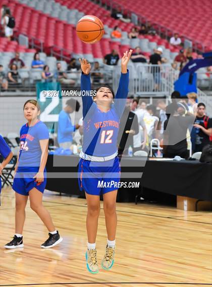 Thumbnail 1 in Westwood vs. Canyon View - Section 7 Basketball Tournament photogallery.