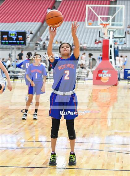 Thumbnail 1 in Westwood vs. Canyon View - Section 7 Basketball Tournament photogallery.