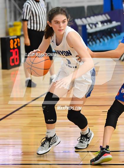 Thumbnail 2 in Westwood vs. Canyon View - Section 7 Basketball Tournament photogallery.