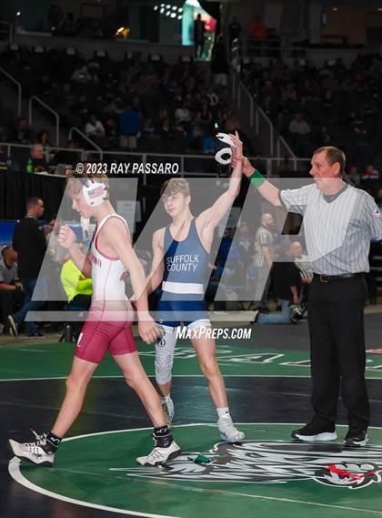 Thumbnail 1 in NYSPHSAA Wrestling Championships Round 1 102 lbs - 126 lbs photogallery.