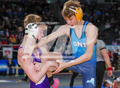 Thumbnail 1 in NYSPHSAA Wrestling Championships Round 1 102 lbs - 126 lbs photogallery.