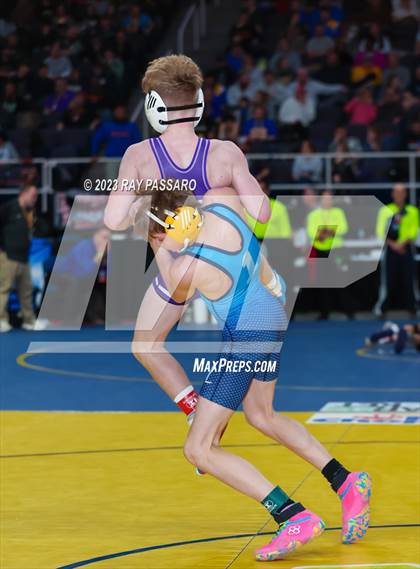 Thumbnail 2 in NYSPHSAA Wrestling Championships Round 1 102 lbs - 126 lbs photogallery.