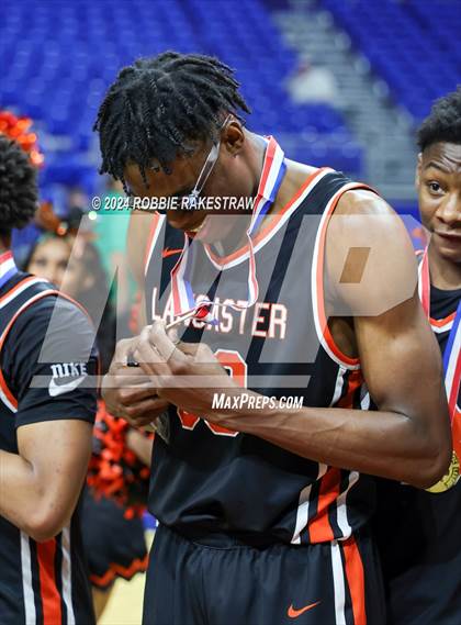 Thumbnail 1 in Ellison vs. Lancaster (UIL 5A Basketball Final Medal Ceremony) photogallery.