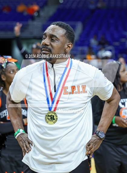 Thumbnail 2 in Ellison vs. Lancaster (UIL 5A Basketball Final Medal Ceremony) photogallery.