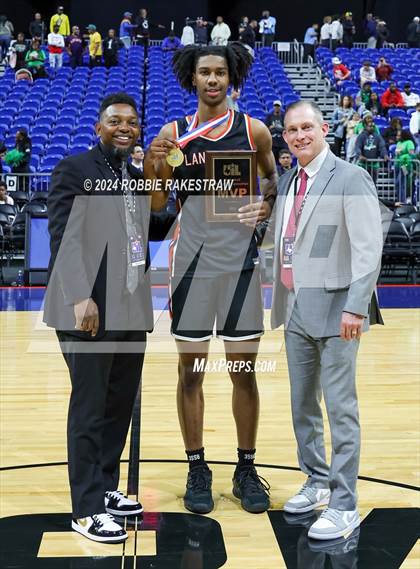Thumbnail 3 in Ellison vs. Lancaster (UIL 5A Basketball Final Medal Ceremony) photogallery.