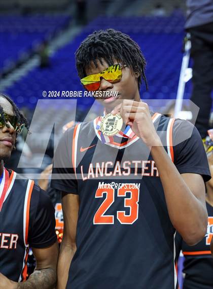 Thumbnail 3 in Ellison vs. Lancaster (UIL 5A Basketball Final Medal Ceremony) photogallery.