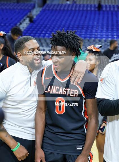 Thumbnail 1 in Ellison vs. Lancaster (UIL 5A Basketball Final Medal Ceremony) photogallery.