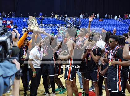 Thumbnail 3 in Ellison vs. Lancaster (UIL 5A Basketball Final Medal Ceremony) photogallery.