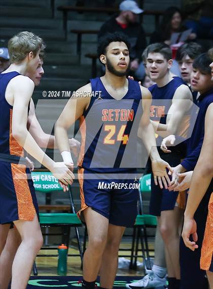 Thumbnail 3 in Seton Catholic vs Liberty Christian (IHSAA 3A Regional 27 Final) photogallery.