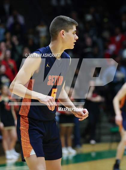 Thumbnail 3 in Seton Catholic vs Liberty Christian (IHSAA 3A Regional 27 Final) photogallery.