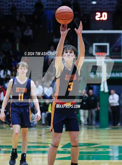 Thumbnail 1 in Seton Catholic vs Liberty Christian (IHSAA 3A Regional 27 Final) photogallery.