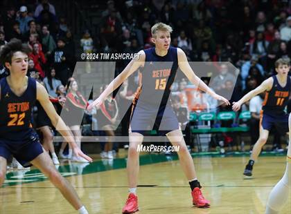 Thumbnail 2 in Seton Catholic vs Liberty Christian (IHSAA 3A Regional 27 Final) photogallery.