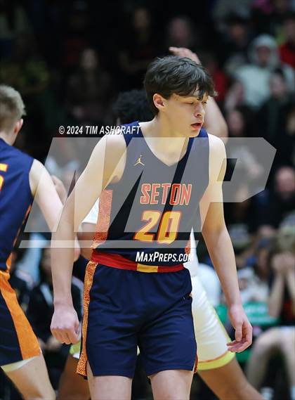 Thumbnail 2 in Seton Catholic vs Liberty Christian (IHSAA 3A Regional 27 Final) photogallery.