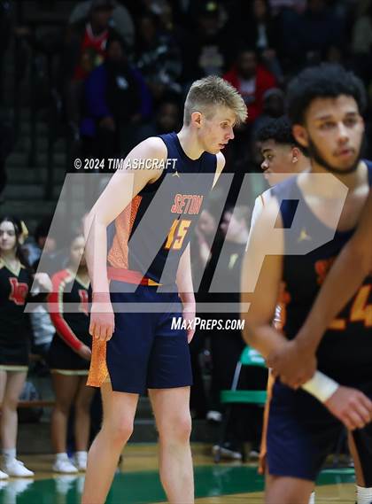 Thumbnail 1 in Seton Catholic vs Liberty Christian (IHSAA 3A Regional 27 Final) photogallery.