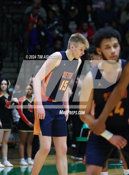 Thumbnail 2 in Seton Catholic vs Liberty Christian (IHSAA 3A Regional 27 Final) photogallery.