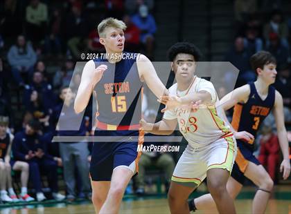 Thumbnail 3 in Seton Catholic vs Liberty Christian (IHSAA 3A Regional 27 Final) photogallery.