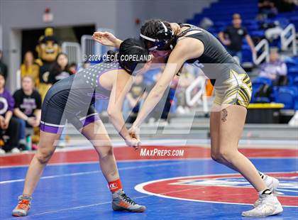 Thumbnail 2 in Carrollton vs Gilmer - GHSA Girls' Duals Championship Semifinals photogallery.
