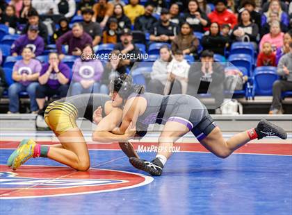 Thumbnail 3 in Carrollton vs Gilmer - GHSA Girls' Duals Championship Semifinals photogallery.