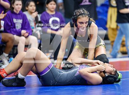 Thumbnail 3 in Carrollton vs Gilmer - GHSA Girls' Duals Championship Semifinals photogallery.