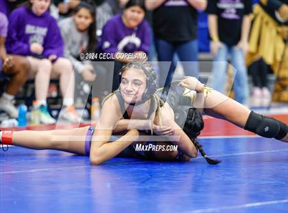Thumbnail 2 in Carrollton vs Gilmer - GHSA Girls' Duals Championship Semifinals photogallery.