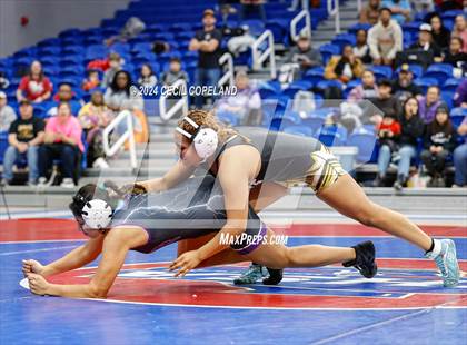 Thumbnail 3 in Carrollton vs Gilmer - GHSA Girls' Duals Championship Semifinals photogallery.
