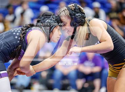 Thumbnail 3 in Carrollton vs Gilmer - GHSA Girls' Duals Championship Semifinals photogallery.