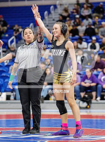Thumbnail 3 in Carrollton vs Gilmer - GHSA Girls' Duals Championship Semifinals photogallery.