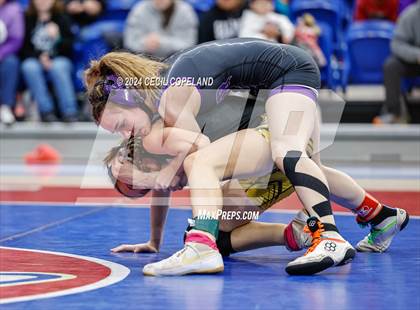 Thumbnail 2 in Carrollton vs Gilmer - GHSA Girls' Duals Championship Semifinals photogallery.