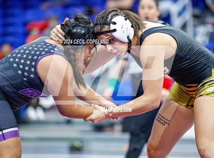Thumbnail 2 in Carrollton vs Gilmer - GHSA Girls' Duals Championship Semifinals photogallery.