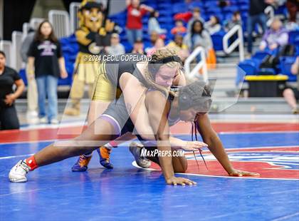 Thumbnail 3 in Carrollton vs Gilmer - GHSA Girls' Duals Championship Semifinals photogallery.