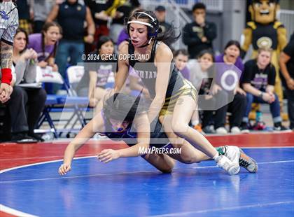 Thumbnail 3 in Carrollton vs Gilmer - GHSA Girls' Duals Championship Semifinals photogallery.