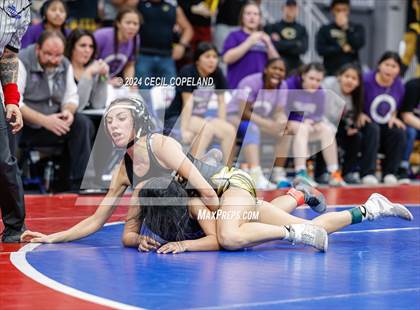 Thumbnail 3 in Carrollton vs Gilmer - GHSA Girls' Duals Championship Semifinals photogallery.