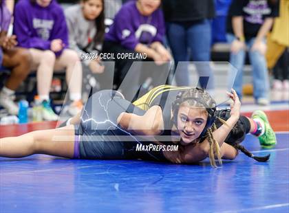 Thumbnail 2 in Carrollton vs Gilmer - GHSA Girls' Duals Championship Semifinals photogallery.