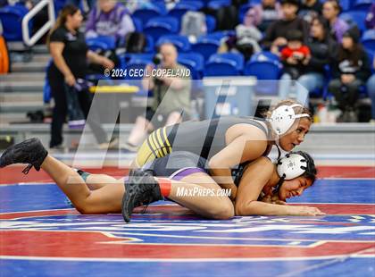 Thumbnail 3 in Carrollton vs Gilmer - GHSA Girls' Duals Championship Semifinals photogallery.