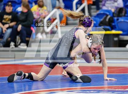 Thumbnail 2 in Carrollton vs Gilmer - GHSA Girls' Duals Championship Semifinals photogallery.