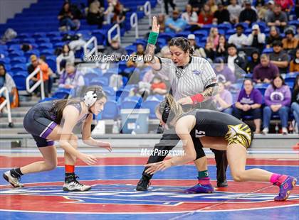 Thumbnail 2 in Carrollton vs Gilmer - GHSA Girls' Duals Championship Semifinals photogallery.